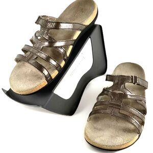 Spenco Roman Bronze Womens Sandal Size 9 Slip On Metallic Dress Comfort Brown